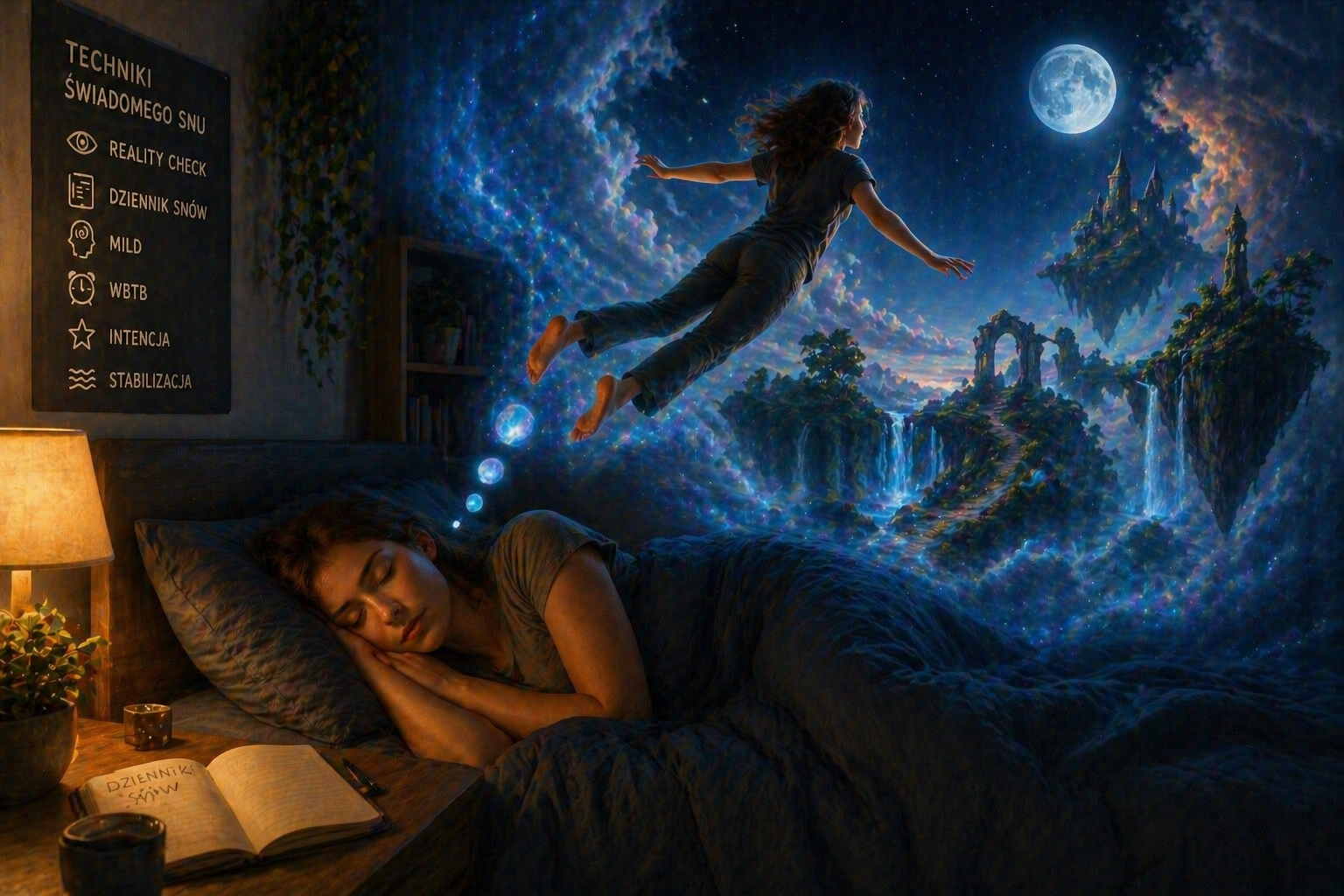 Techniki zwiększające szansę na świadomy sen