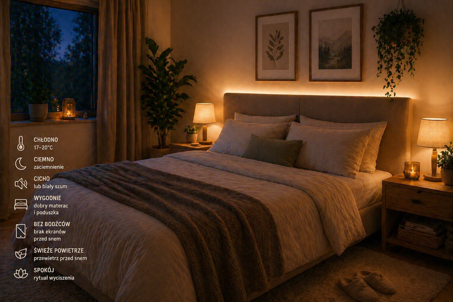 Jak urządzić sypialnię, by łatwiej zasypiać i rzadziej budzić się w nocy