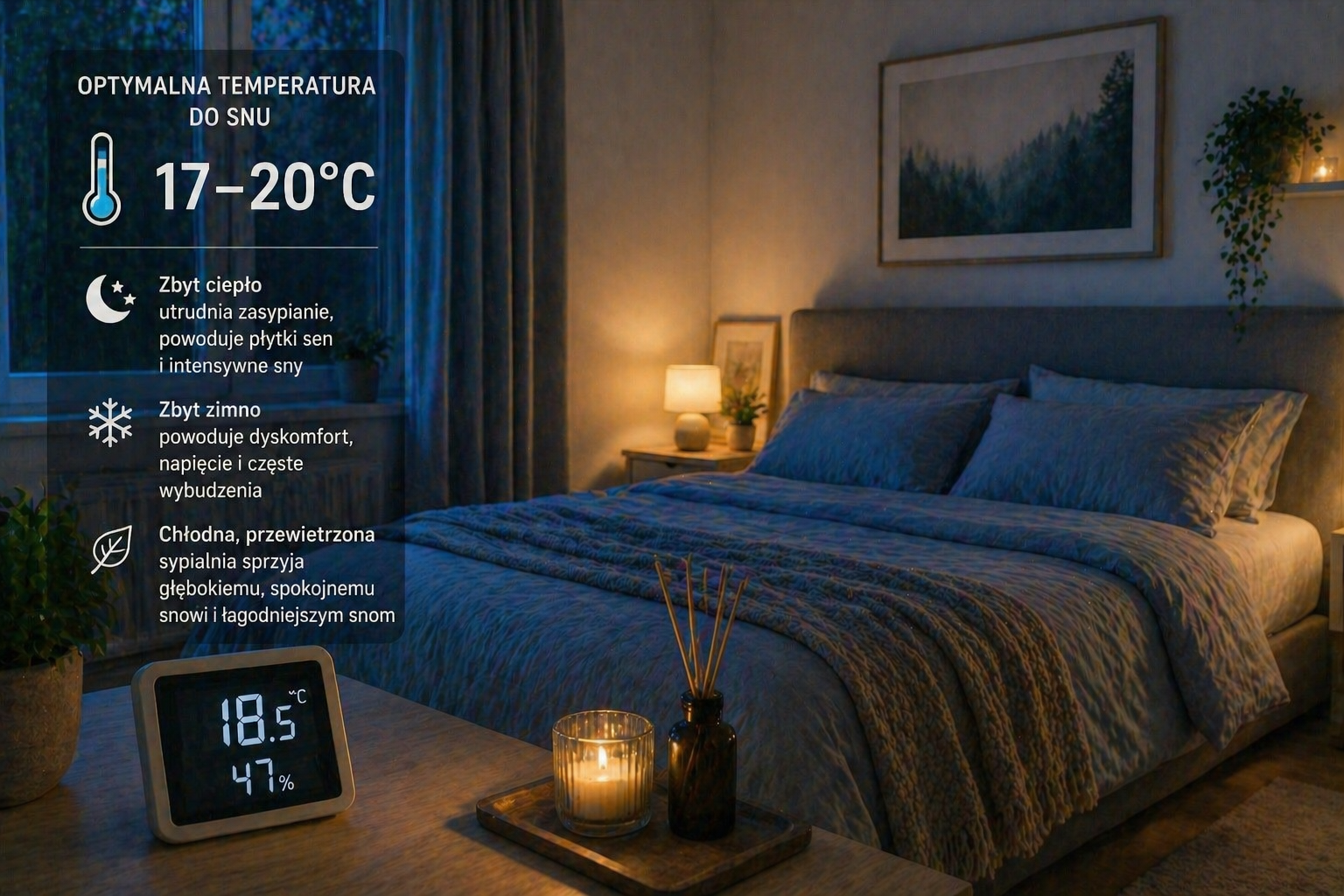 Czy temperatura w sypialni wpływa na to, jak śnimy