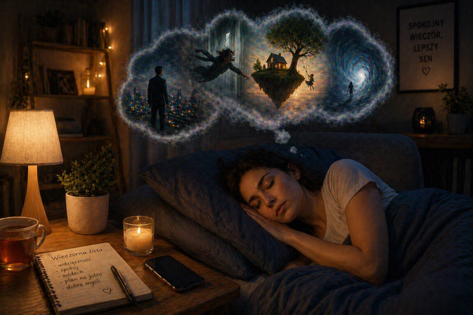 Jak wieczorne nawyki wpływają na to, co nam się śni